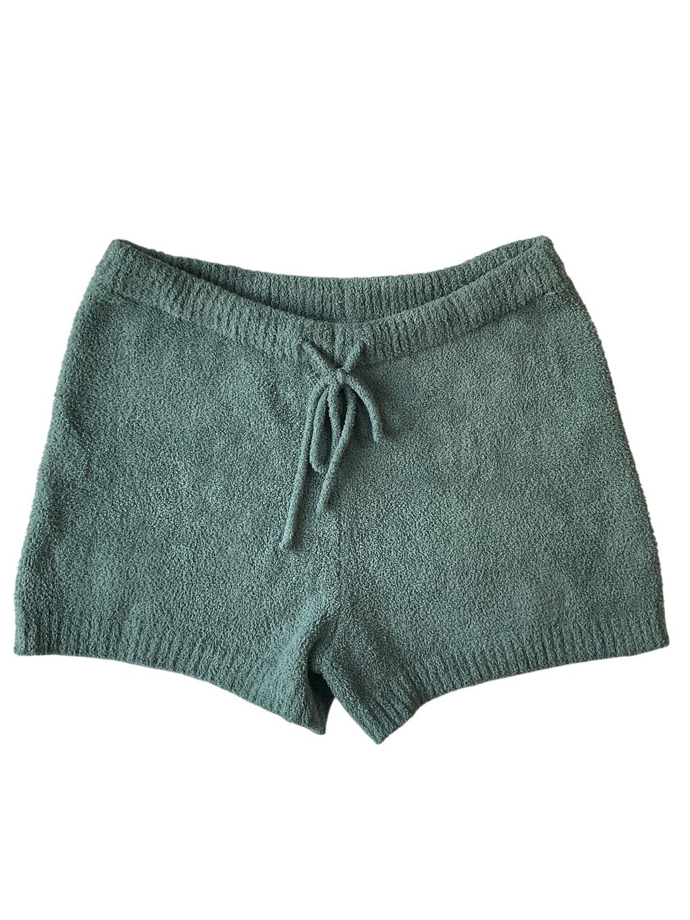 Fashion Nova Women Shorts 3XL Green Loungewear 4" Inseam Casual 36" Waist Fleece